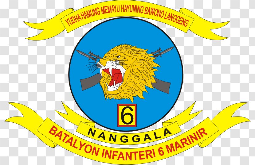 Cilandak Indonesian Marine Corps Batalyon Infanteri 6/Marinir National Armed Forces Marines - Yellow - Tentara Transparent PNG