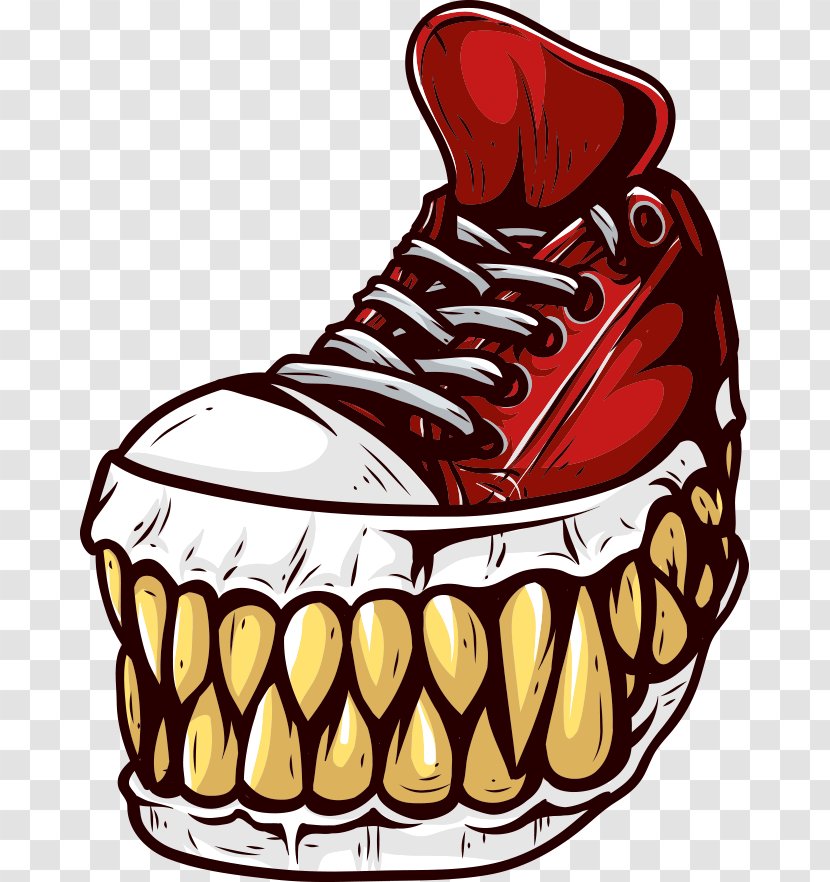 Shoe Sneakers - Tooth - Creative Shoes Transparent PNG