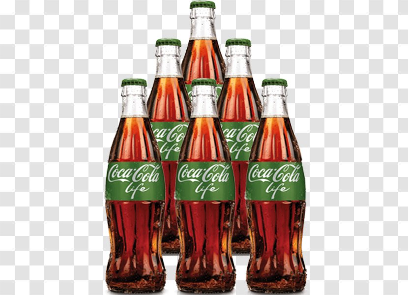 Coca-Cola Fanta Sprite Glass Bottle - Cocacola Life - Creative Coca-cola Carbonated Drinks Transparent PNG