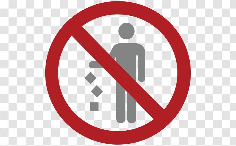 Prohibitory Traffic Sign No Symbol Clip Art - Litter Transparent PNG