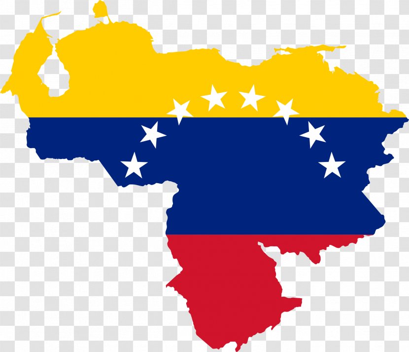 Flag Of Venezuela Blank Map - World - Country Transparent PNG