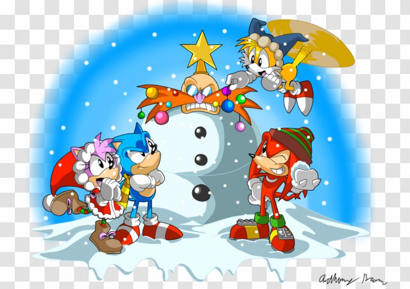 Christmas Tree Sonic The Hedgehog Doctor Eggman Tails Amy Rose Transparent PNG