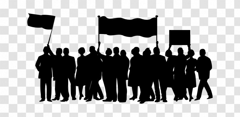 Protest Social Media Organization Policy Community - Silhouette - Workers In Cities Transparent PNG
