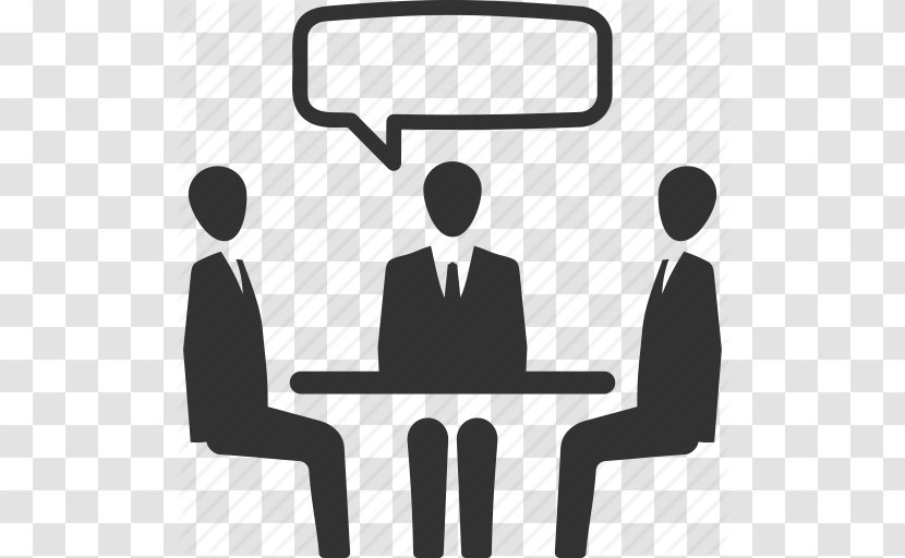 Job Interview Meeting Business - Teamwork - Meeting, Conversation, Interview, Icon Transparent PNG
