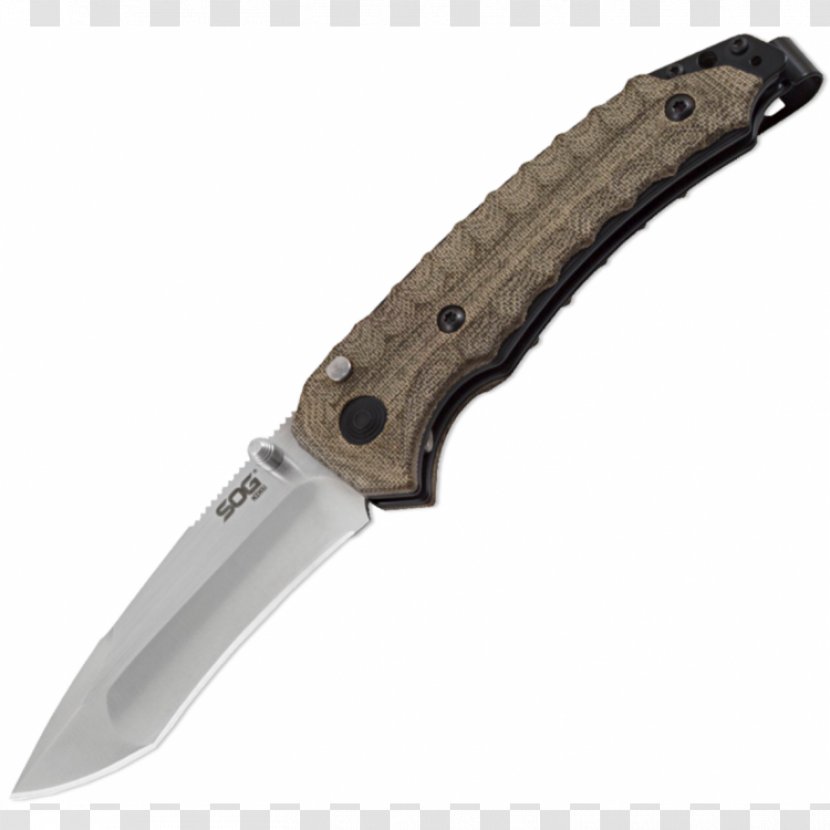 Pocketknife SOG Specialty Knives & Tools, LLC Liner Lock Blade - Swiss Army Knife Transparent PNG