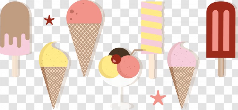 Ice Cream Cone Illustration - Shutterstock - Vector Transparent PNG