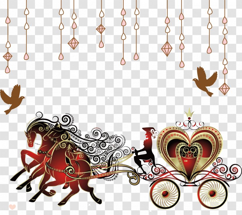 Horse Carriage Clip Art - Wedding Transparent PNG