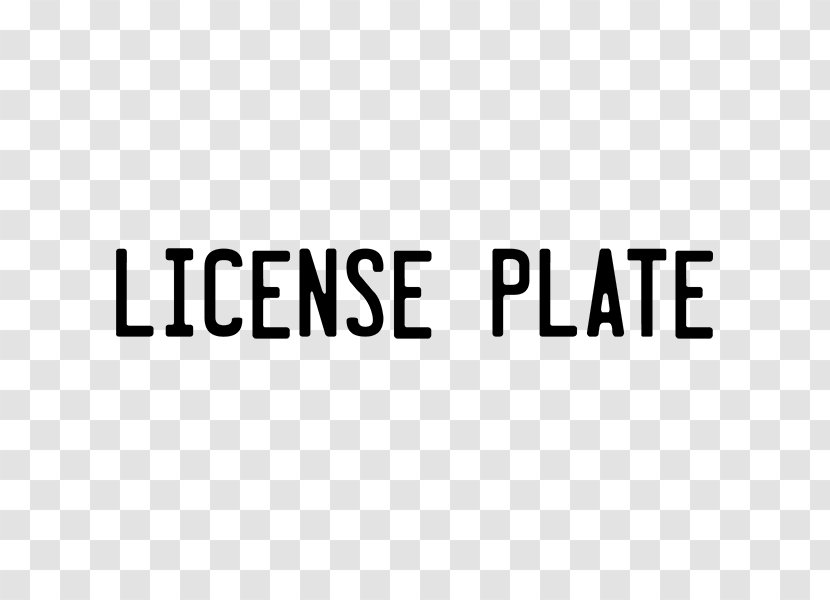Vehicle License Plates Car Open-source Unicode Typefaces Font - Rectangle Transparent PNG