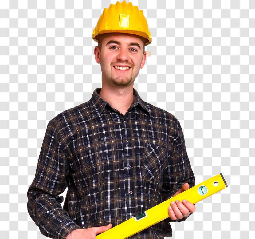 Construction Worker Hard Hats Laborer Architectural Engineering Foreman - Finger - Engineer Transparent PNG