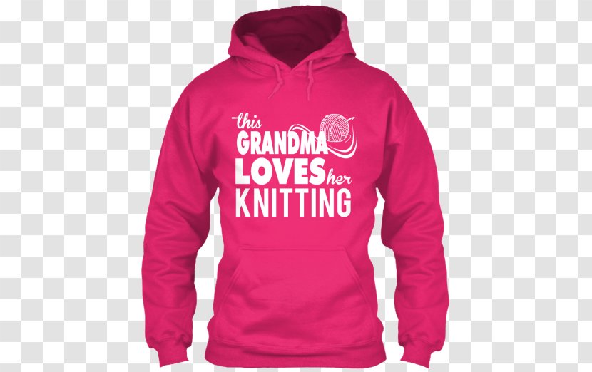 Hoodie T-shirt Bluza - Gift - Grandma Knitting Transparent PNG