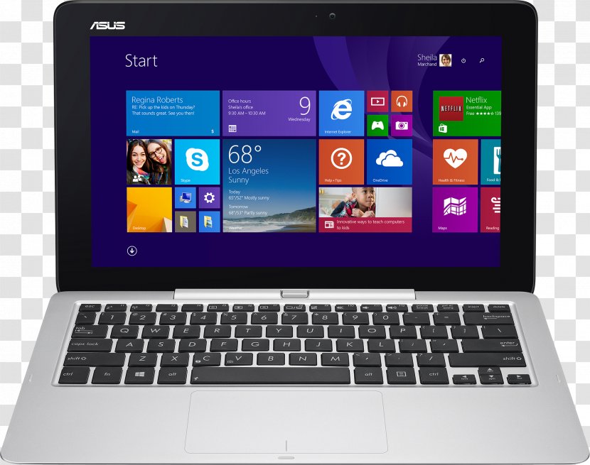 Laptop ASUS Transformer Book T100 2-in-1 PC Tablet Computers Asus T200 Transparent PNG