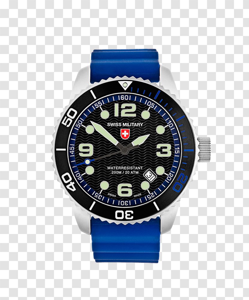Switzerland Diving Watch Casio Hanowa - Electric Blue Transparent PNG