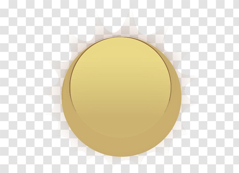 Yellow Circle Beige Material Property Ceiling - Metal Brass Transparent PNG