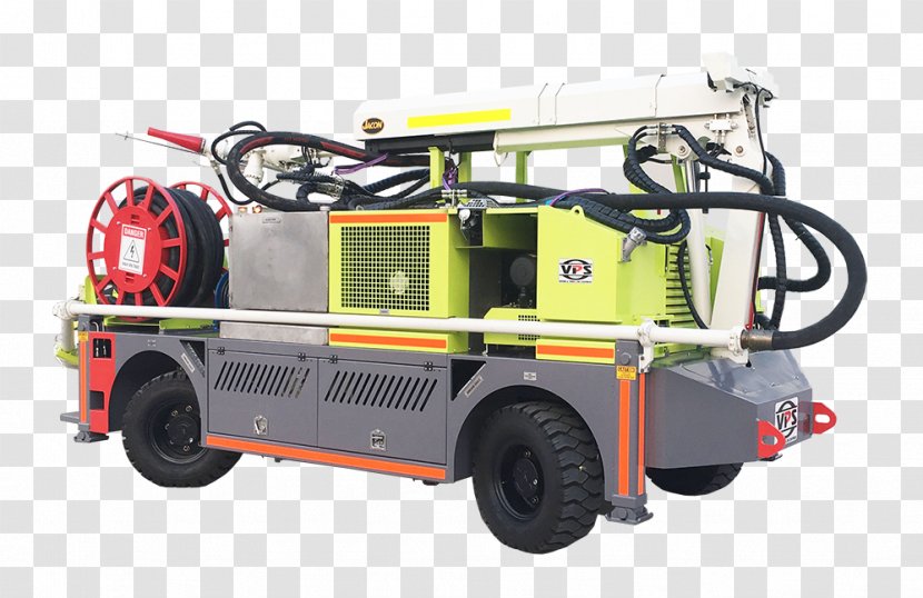 Fire Engine Car Department Motor Vehicle Machine - Concrete Truck Transparent PNG