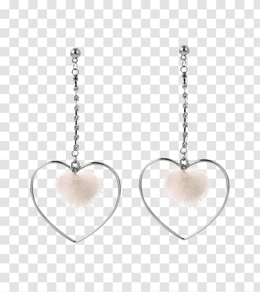 Earring Body Jewellery Heart - Hollowed Out Railing Style Transparent PNG
