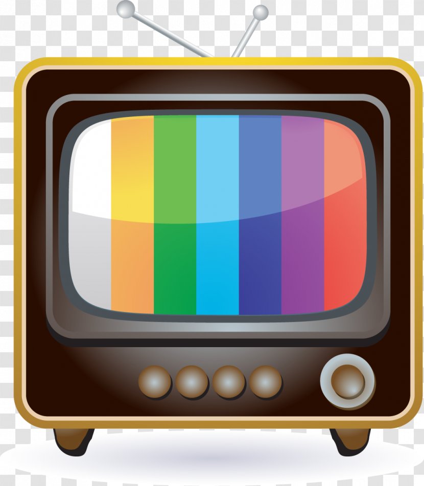 Television Stock Illustration Icon - Display Device - Retro TV Transparent PNG