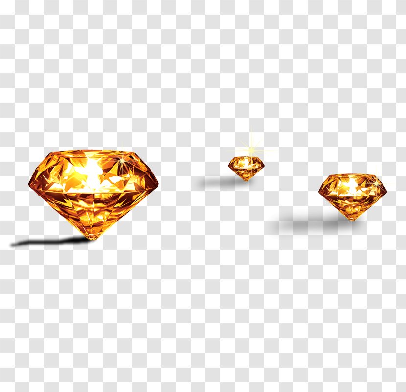 Diamond Jewellery - Gemstone - Yellow Pattern · Transparent PNG