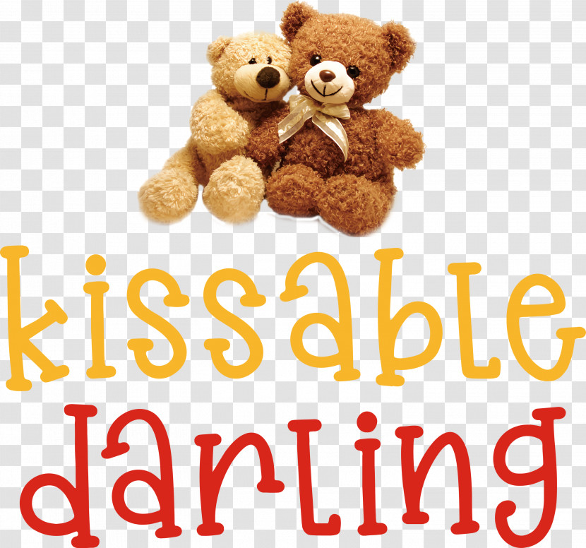 Kissable Darling Valentines Day Valentines Day Quote Transparent PNG