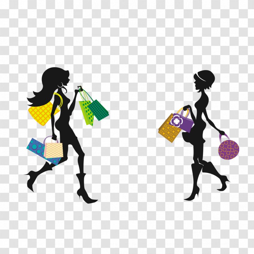 Shopping Centre Fashion - Woman Silhouette Transparent PNG