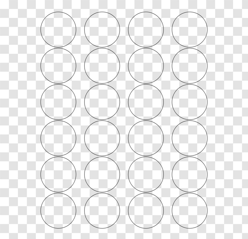 Circle Rectangle Monochrome - Material - Round Labels Transparent PNG