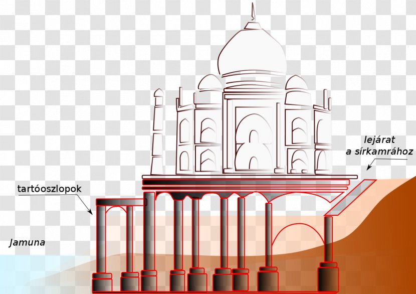 Black Taj Mahal Yamuna The Red Fort Monument - Brand Transparent PNG