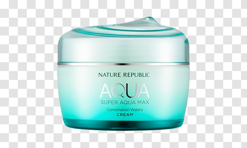 Nature Republic Super Aqua Max Combination Watery Cream Moisturizer Skin Care Facial Transparent PNG