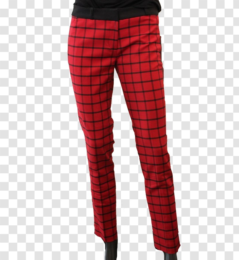 Tartan Leggings Waist Pants - Active Transparent PNG