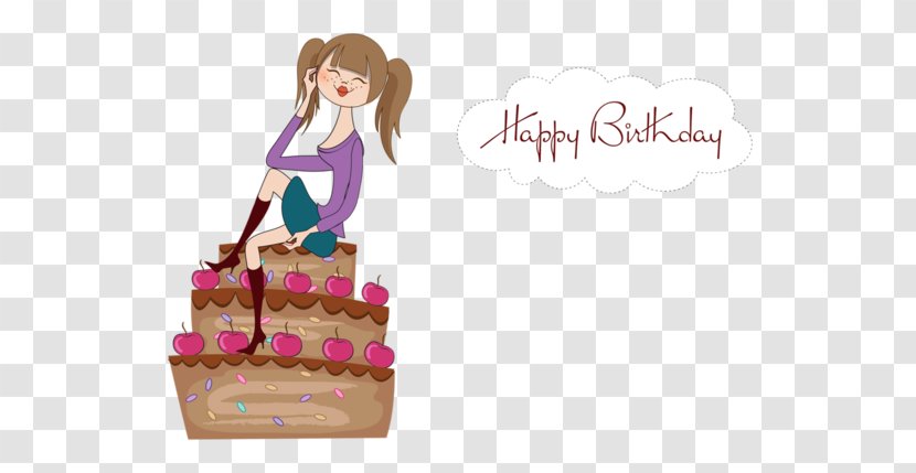 Birthday Cake Greeting & Note Cards Clip Art - Decorating Transparent PNG