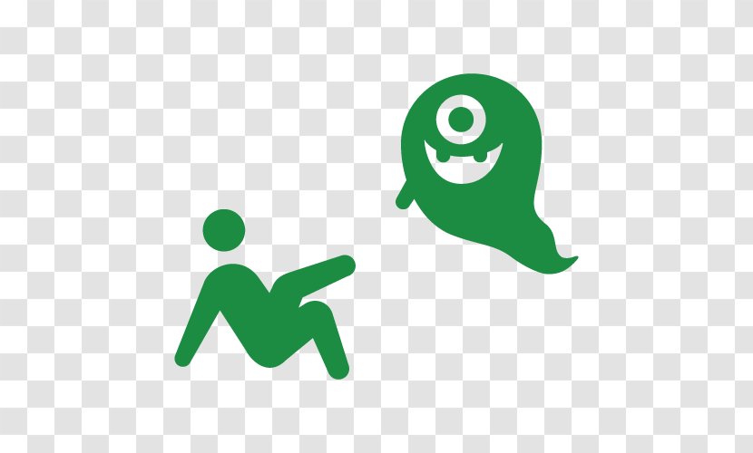 Ghost Halloween Scare - Green - Symbol Logo Transparent PNG