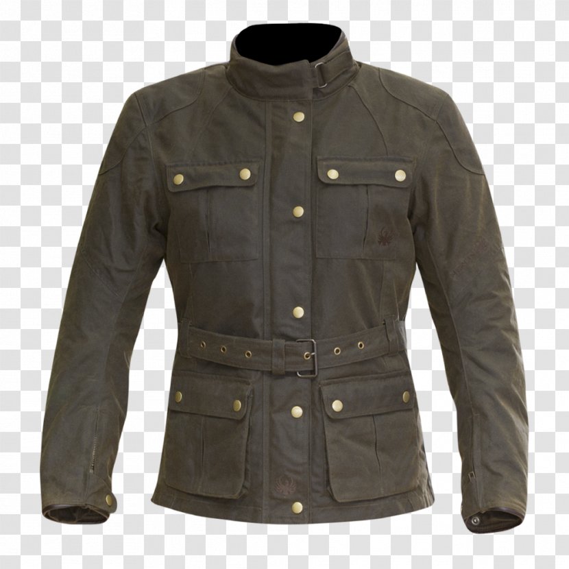 Waxed Jacket Cotton Fashion Motorcycle - Pocket Transparent PNG