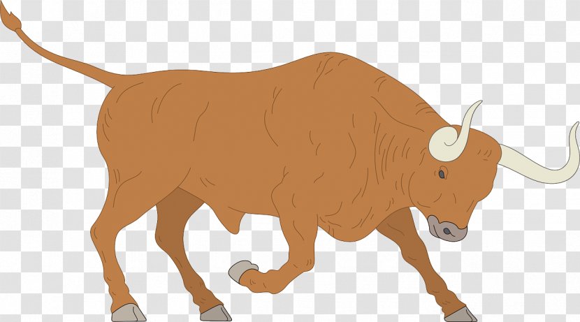 Cattle Bull Drawing Clip Art - Horn - Ferocious Transparent PNG
