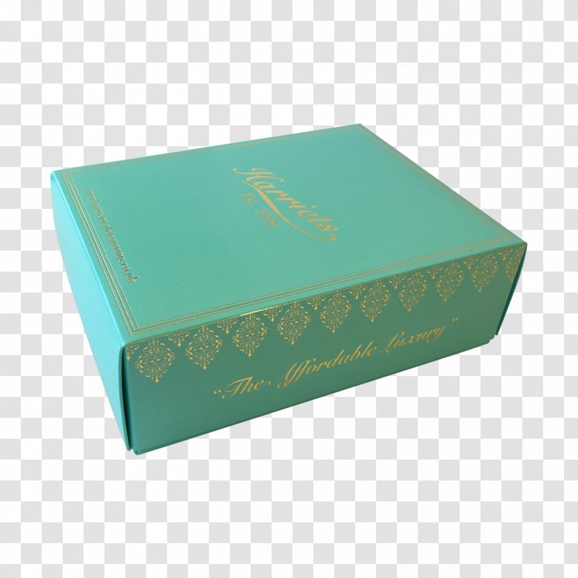 Turquoise Teal Packaging And Labeling - Tea Gift Box Transparent PNG