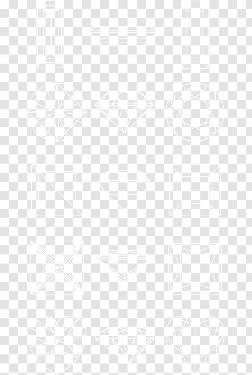 White Black Angle Area Pattern - Rectangle - Diamond Transparent PNG