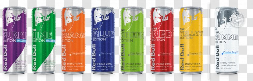 Red Bull Energy Drink Flavor Ice Cream - Summer Edition Transparent PNG