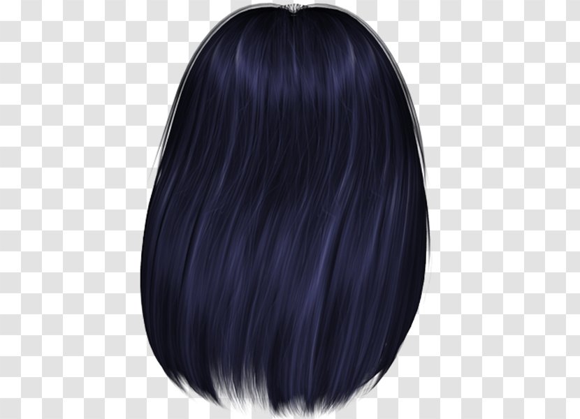 Wig Hair Coloring Black M - Layered Transparent PNG