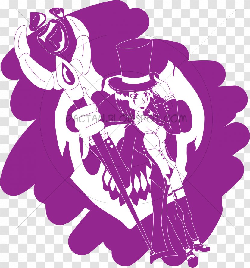 Character Flower Clip Art - Violet Transparent PNG