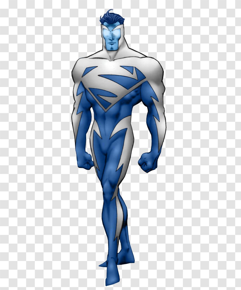 Electricity Superhero Shoulder Instructables Microsoft Azure - Electric Blue - Little Superman Transparent PNG