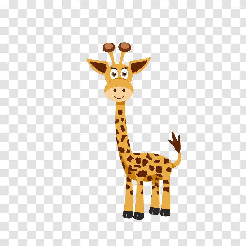 Giraffe Cartoon Euclidean Vector - Neck Transparent PNG