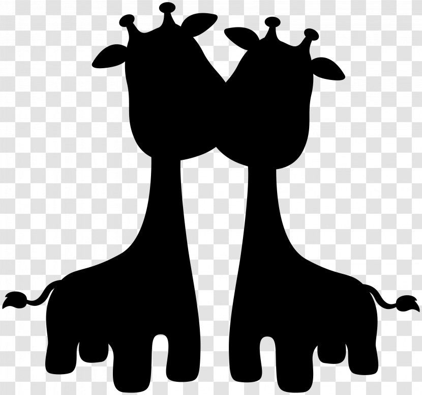 Giraffe Horse Clip Art Neck Silhouette - Happy - Hand Transparent PNG