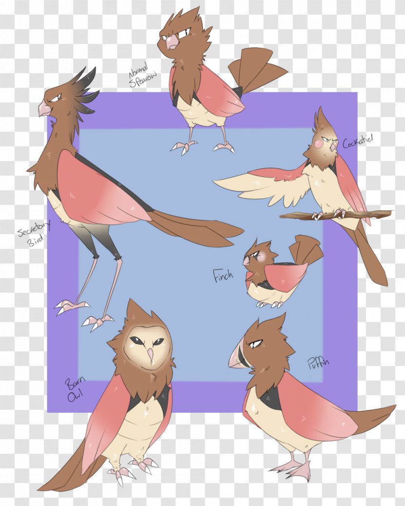 Beak Spearow Pokémon Pokédex Bird - Art - Pokemon Transparent PNG