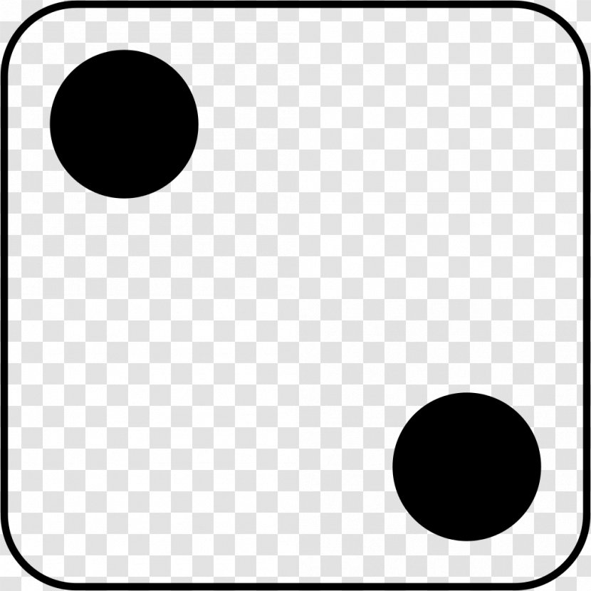 Dice Bunco Four-sided Die Dominoes Clip Art - Wikimedia Commons - Number Two Transparent PNG