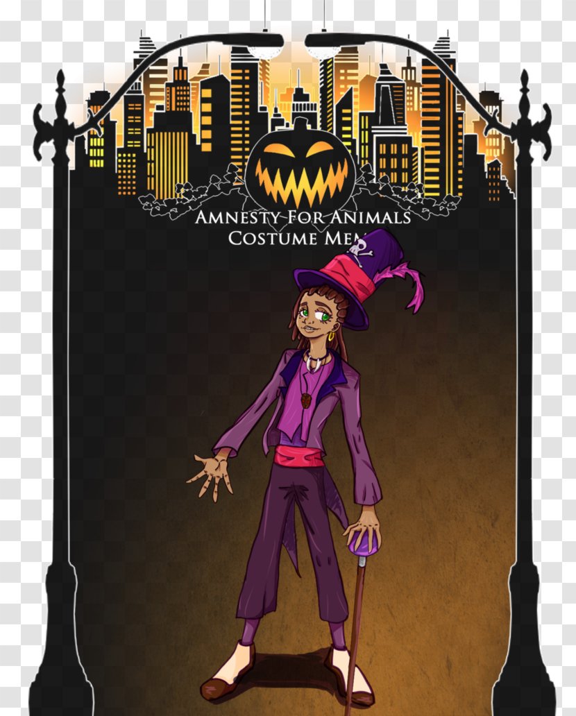 Illustration Poster Cartoon Character Purple - Fictional - Facilier Ecommerce Transparent PNG
