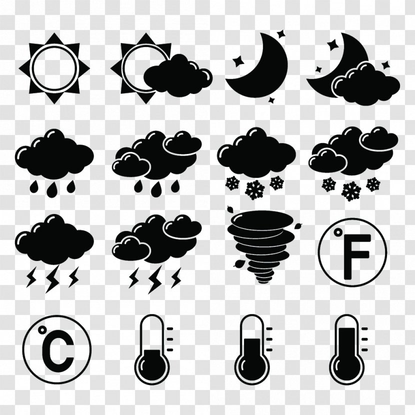 Weather Forecasting Symbol Icon - Rain - The Transparent PNG