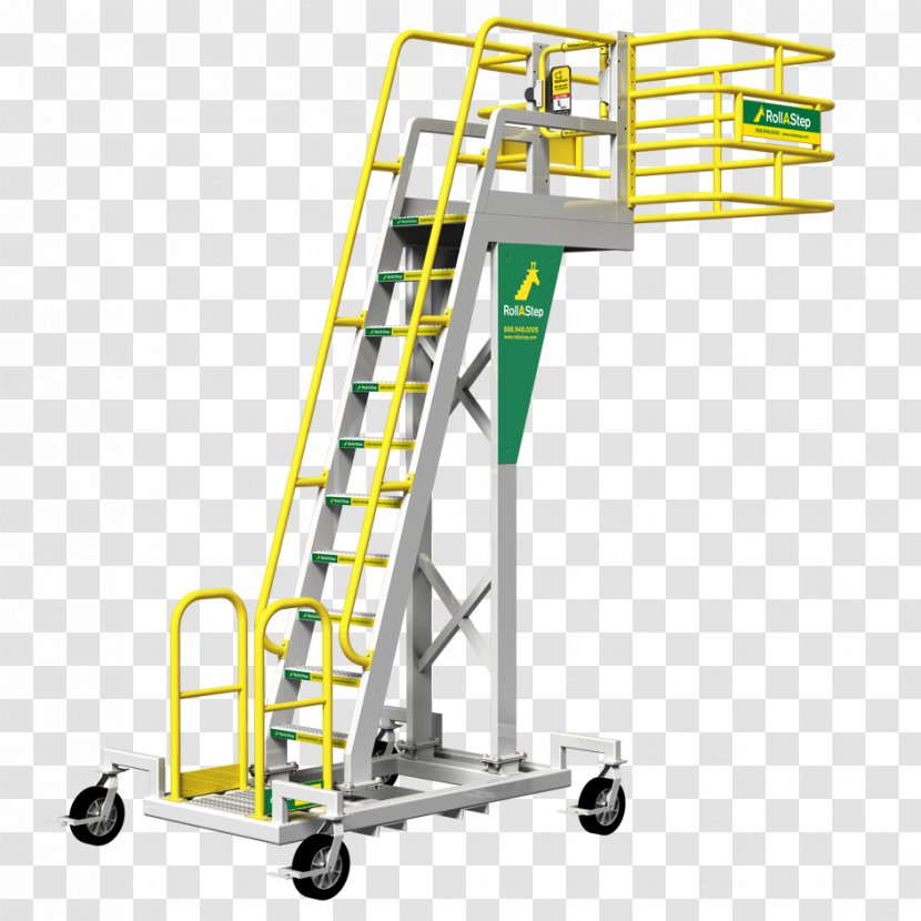 Ladder Stairs Industry Aerial Work Platform Aviation - Machine Transparent PNG