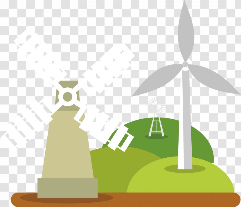 Wind Power Energy Drawing Dessin Animxe9 - Generation Equipment Transparent PNG
