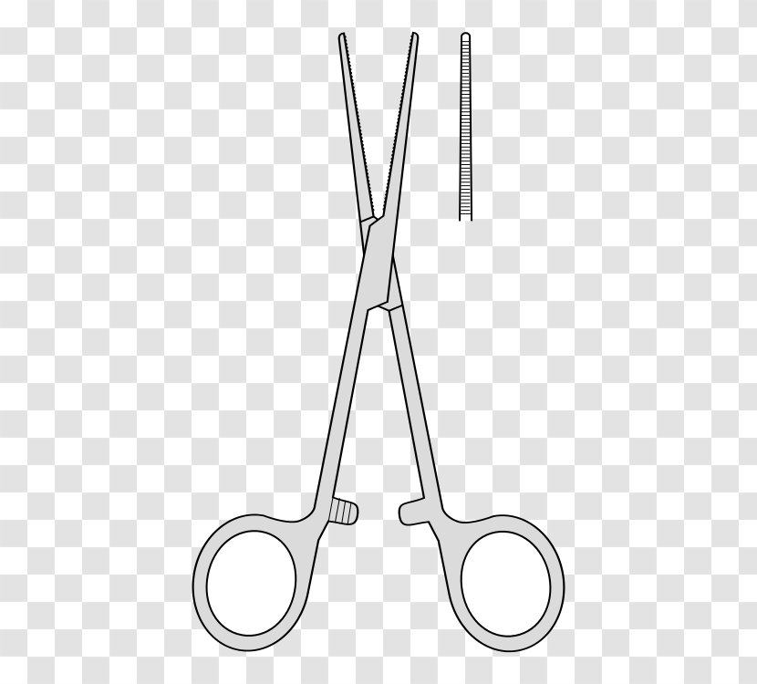 Hemostat Surgery Kocher Forceps Needle Holder Bleeding - Tool Transparent PNG