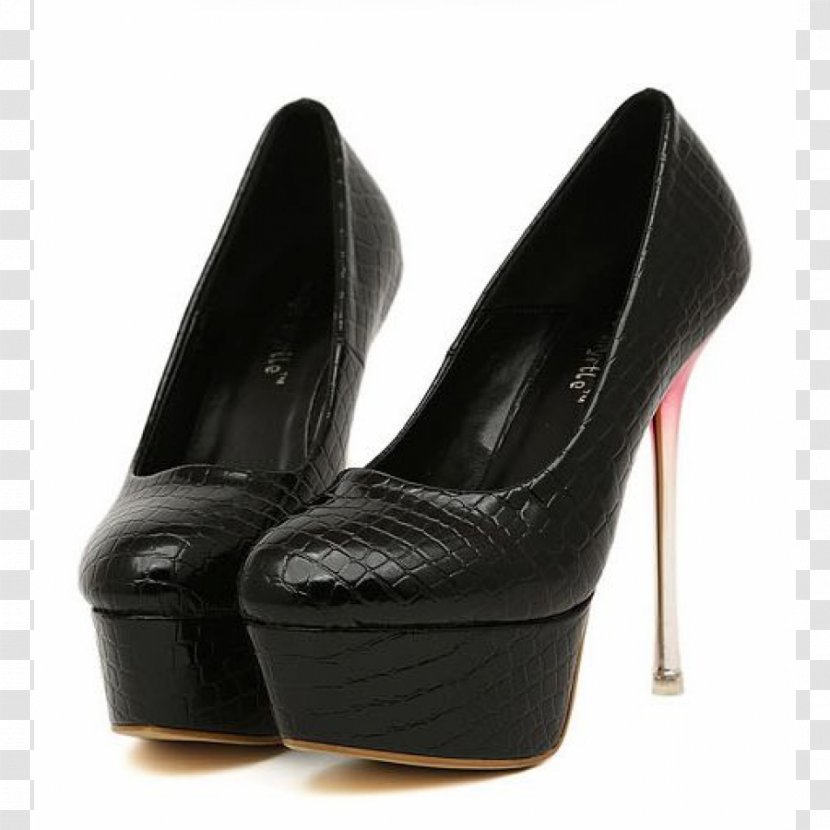 Heel Shoe - Black - Design Transparent PNG