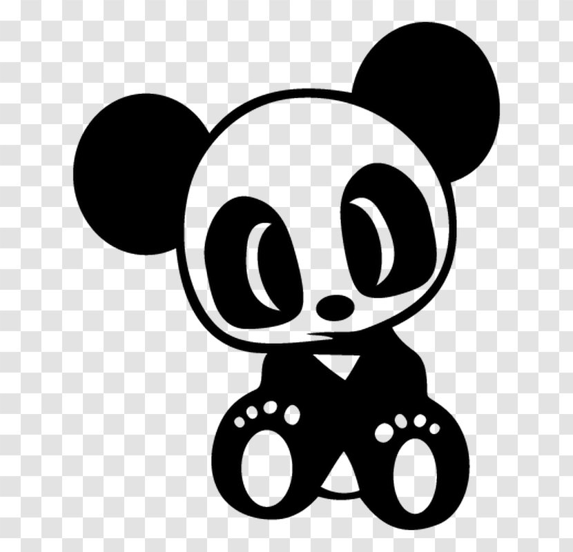 Car Giant Panda Decal Sticker Japanese Domestic Market - Vinyl Group Transparent PNG