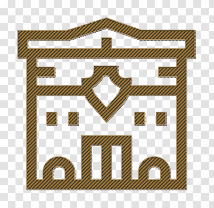 Urban Building Icon Prison Icon Police Station Icon Transparent PNG