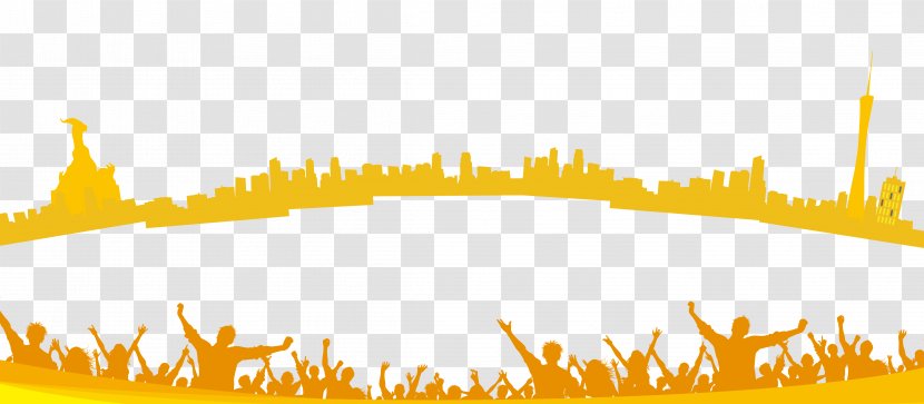 Silhouette - Crowd - City Transparent PNG